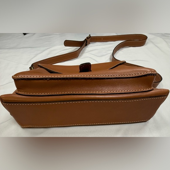 Patricia Nash Cognac Leather Crossbody with Front Buckle - Picture 7 of 13